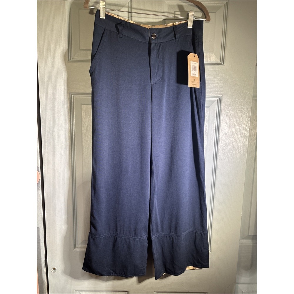 Frye And Co Iconic Indigo Woman's Cropped Wide Leg Pants Sz XS . NWT